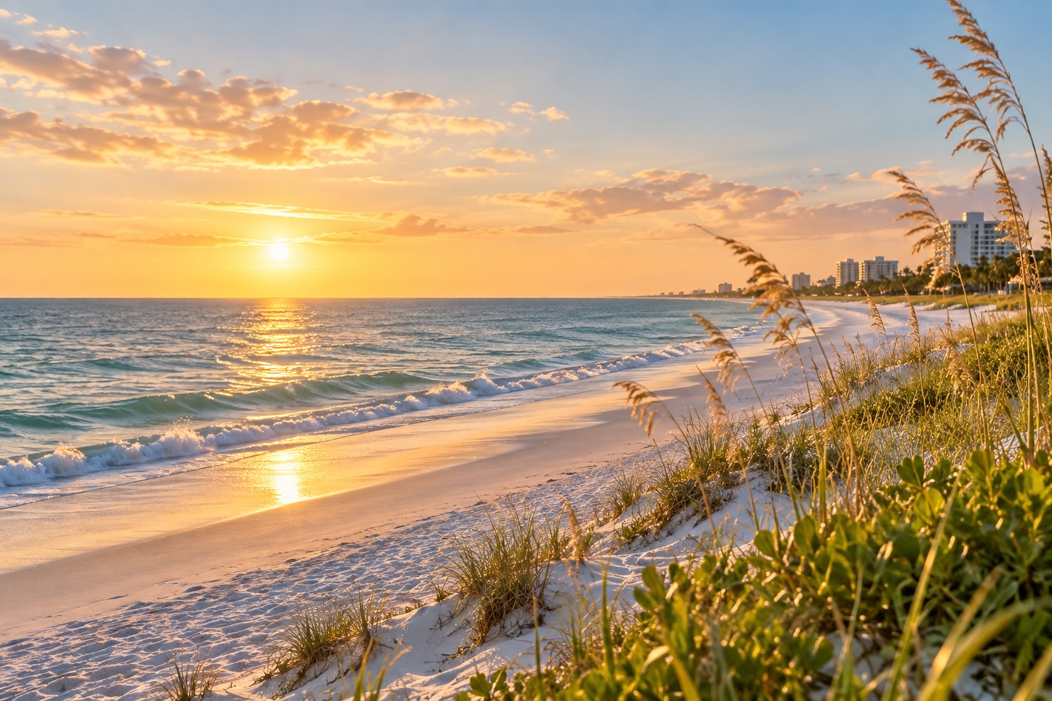 Gulf beach lifestyle in Naples