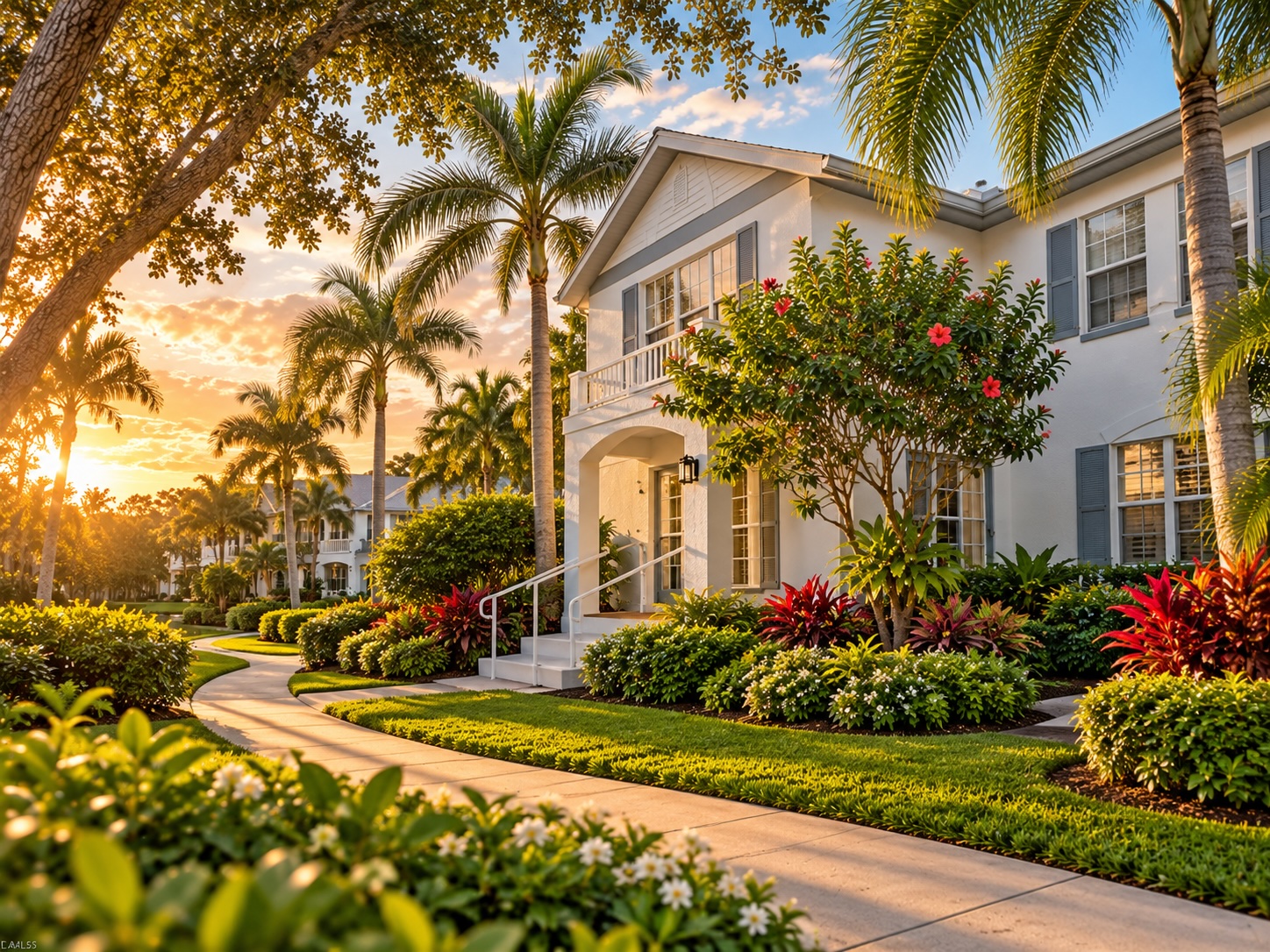 Pelican Bay residential landscape