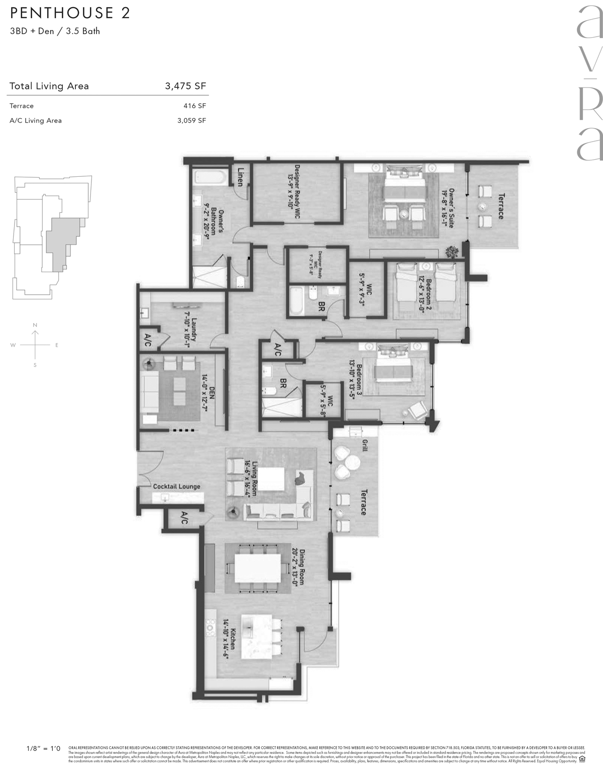 Avra at the Metropolitan Naples Penthouse 2