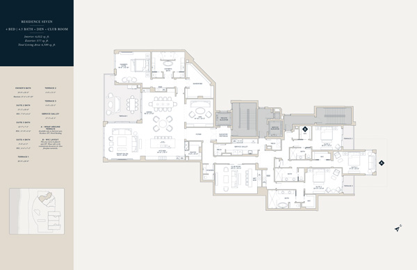 Rosewood Residences Naples Floorplan Unit N07