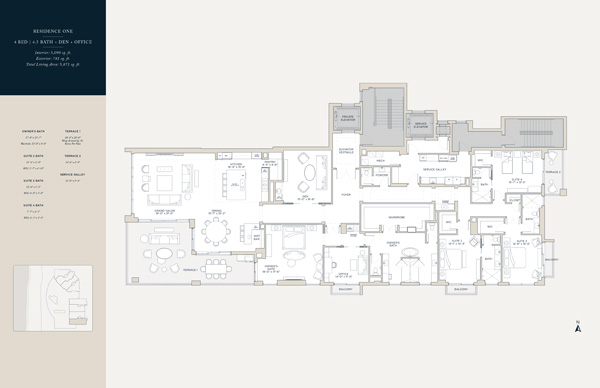 Rosewood Residences Naples Floorplan Unit S01